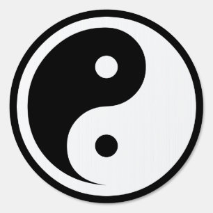Yin Yang Symbol - solid tattoo design 2 Sign