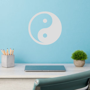 Yin Yang Symbol - solid tattoo design 2 Wall Decal