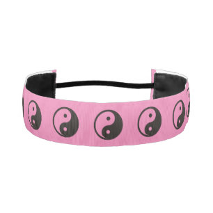 Yin Yang Symbol - solid tattoo design Athletic Headband