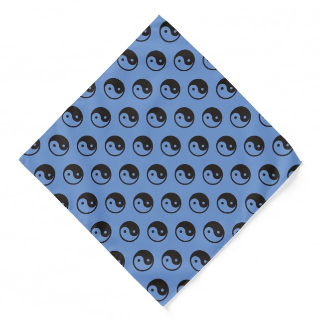 Yin Yang Symbol - solid tattoo design Bandana (Front)