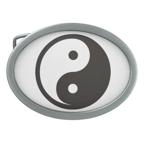 Yin Yang Symbol _ solid tattoo design Belt Buckle