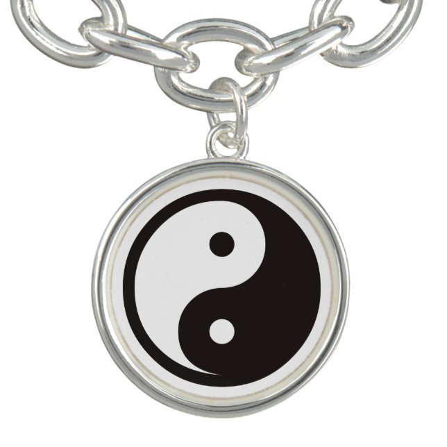 Yin Yang Symbol - solid tattoo design Bracelet (Design)