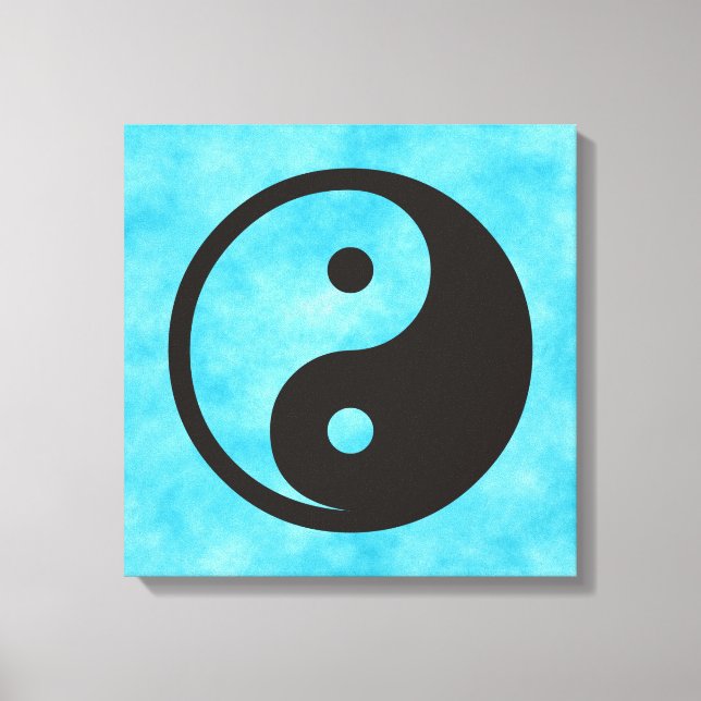 Yin Yang Symbol - solid tattoo design Canvas Print (Front)