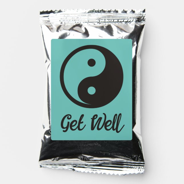 Yin Yang Symbol - solid tattoo design Coffee Drink Mix (Front)