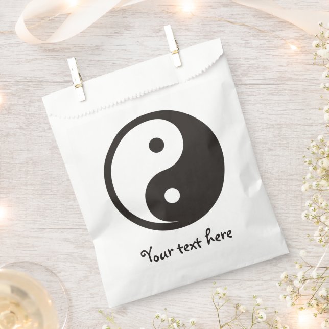Yin Yang Symbol - solid tattoo design Favor Bag (Clipped)