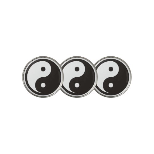 Yin Yang Symbol _ solid tattoo design Golf Ball Marker