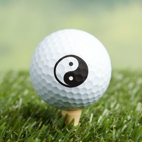 Yin Yang Symbol _ solid tattoo design Golf Balls