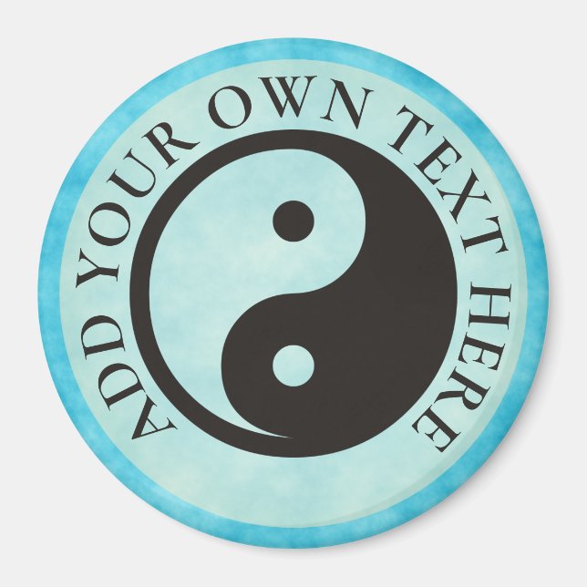 Yin Yang Symbol - solid tattoo design Magnet (Front)