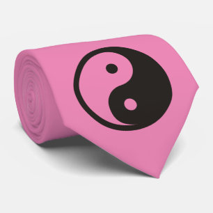 Yin Yang Symbol - solid tattoo design Neck Tie