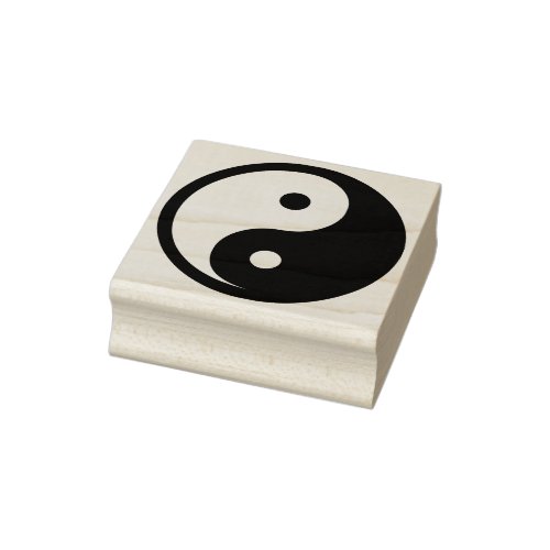 Yin Yang Symbol _ solid tattoo design Rubber Stamp