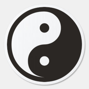 Yin Yang Symbol - solid tattoo design Sign