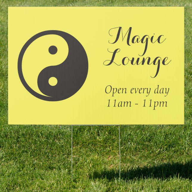 Yin Yang Symbol - solid tattoo design Sign (Insitu)