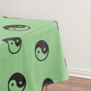 Yin Yang Symbol - solid tattoo design Tablecloth