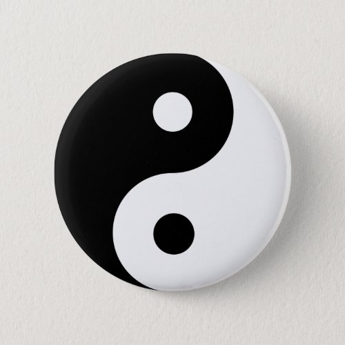Yin Yang Symbol Spiritual Button