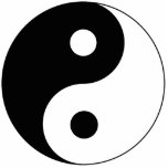 Yin Yang Symbol Spiritual Cutout<br><div class="desc">Black and white Yin Yang symbol. Simple but powerful balance symbol of Taoism.</div>