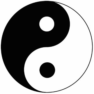 Yin Yang Symbol Spiritual Cutout