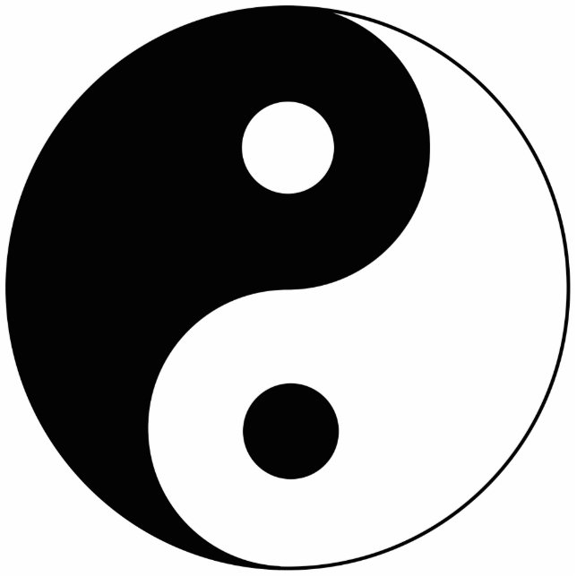 Yin Yang Symbol Spiritual Cutout (Front)