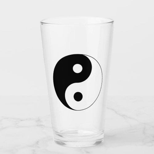 Yin Yang Symbol Spiritual Glass