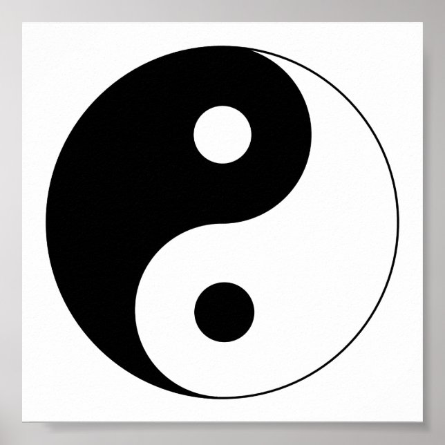 Yin Yang Symbol Spiritual Poster (Front)