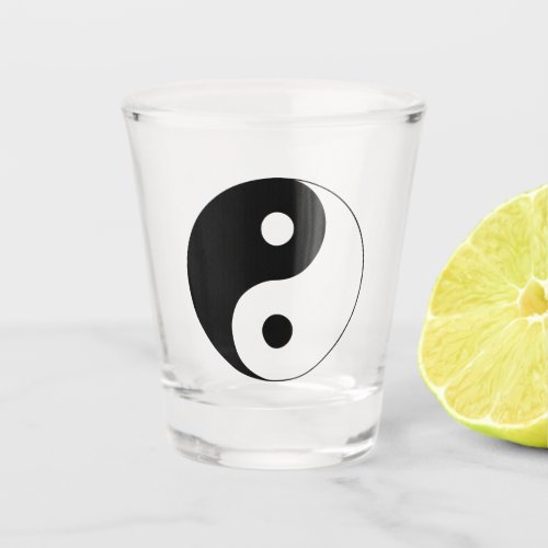 Yin Yang Symbol Spiritual Shot Glass
