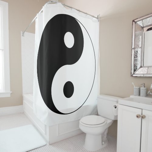 Yin Yang Symbol Spiritual Shower Curtain