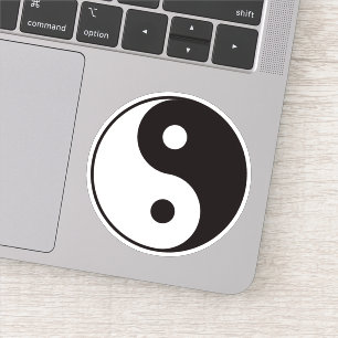 Yin yang symbol sticker