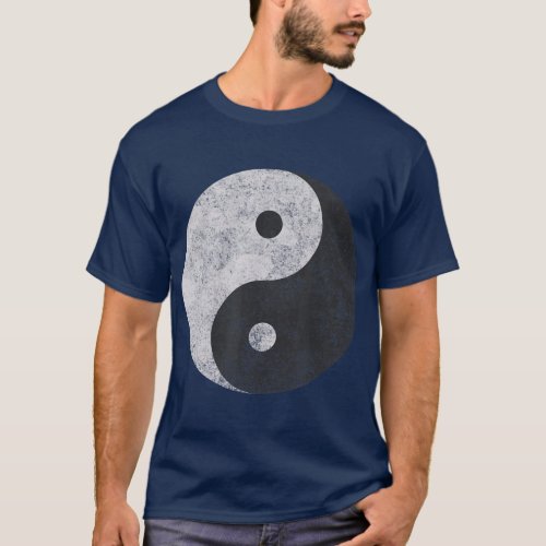 Yin Yang Symbol Tao Taijitu Yoga Peace Love Ver T_Shirt