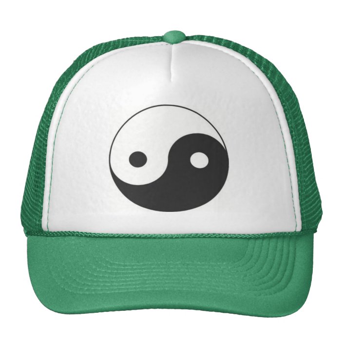 YIN & YANG SYMBOL TRUCKER HATS