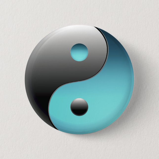 Yin Yang Symbol - Ying Yang Sign Button (Front)