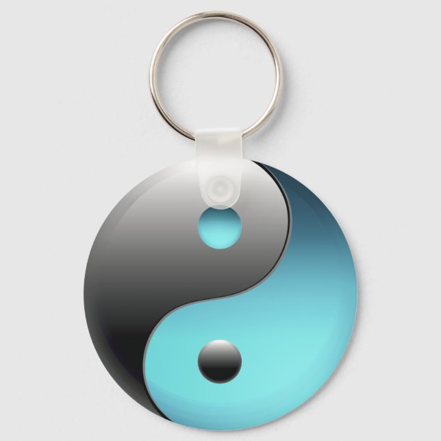 Yin Yang Symbol - Ying Yang Sign Keychain (Front)