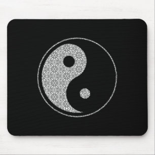 Yin Yang Tai Chi, Qi Gong, Yoga, Wushu, Martial Ar Mouse Pad