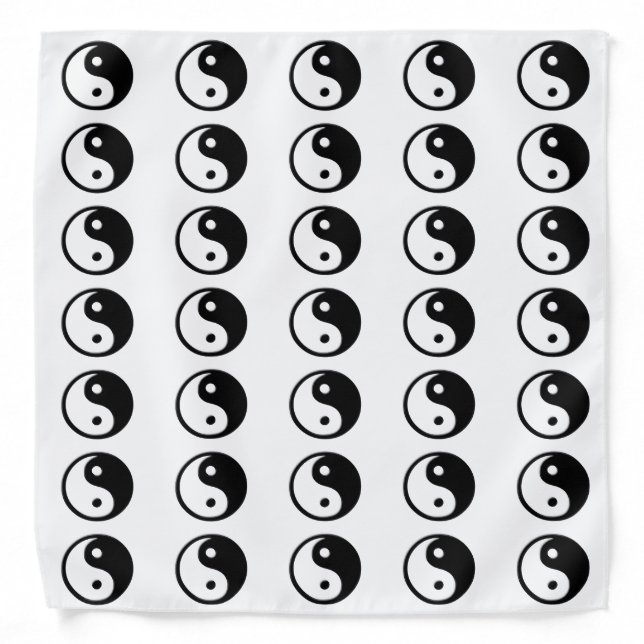 Yin Yang Taoist Daoist Bandana (Front)