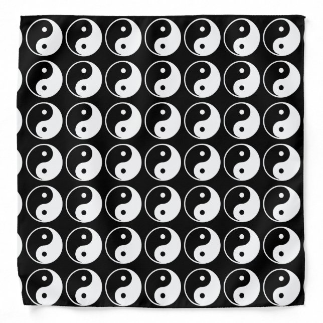 Yin Yang Taoist Daoist Bandana (Front)