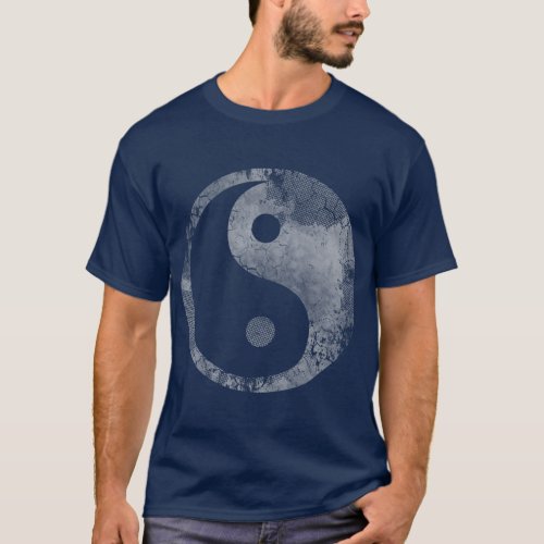 Yin Yang Taoist Taoism Tao Vintage Fade T_Shirt