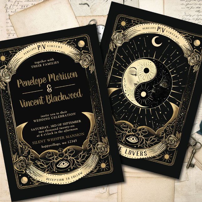 Yin Yang | Tarot Wedding Invitation (Creator Uploaded)