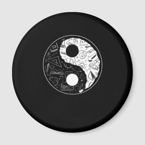 Yin Yang Teacher School Teaching Education Gift Magnet