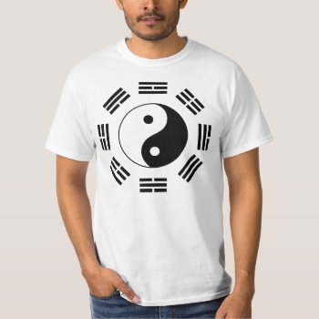 Yin Yang The 8 Trigrams  Pa Kua T-shirt by BooPooBeeDooTShirts at Zazzle