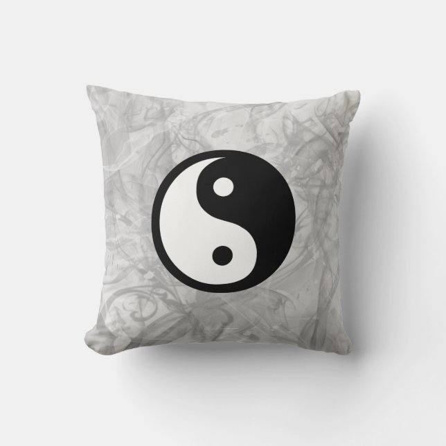 Yin Yang Throw Pillow (Front)