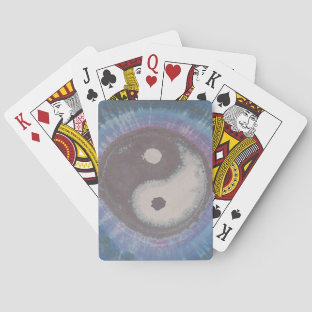 Yin Yang Tie Dye Playing Cards (Back)