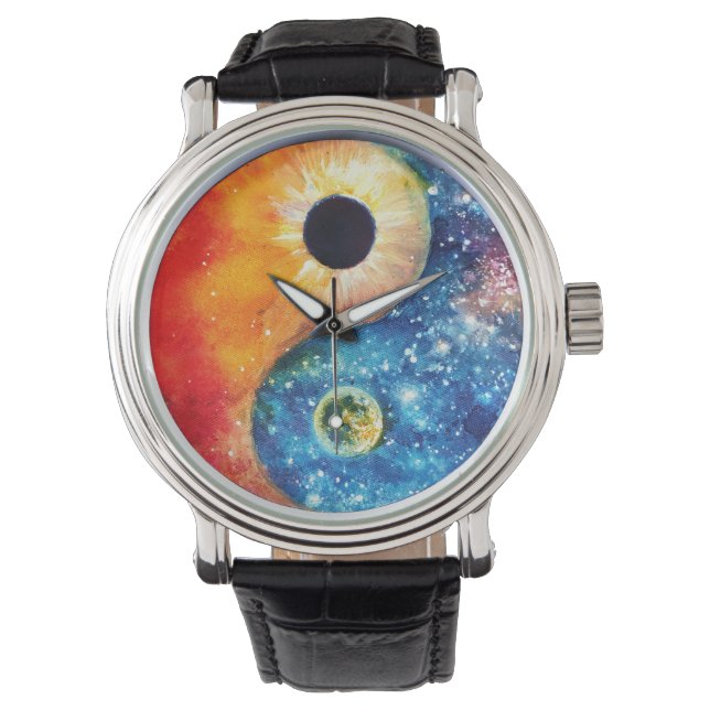 yin-yang time machine watch (Front)