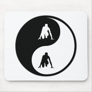 Yin Yang Track Mouse Pad