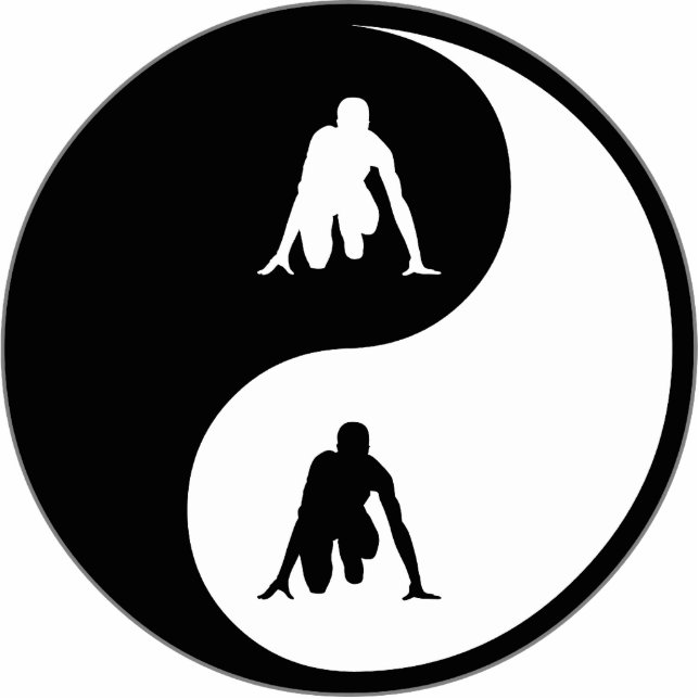 Yin Yang Track Statuette (Front)