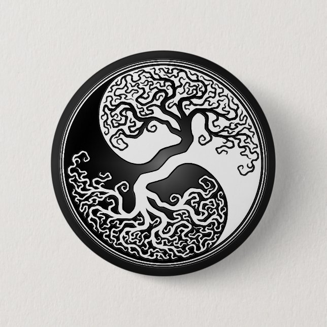 Yin Yang Tree Button (Front)