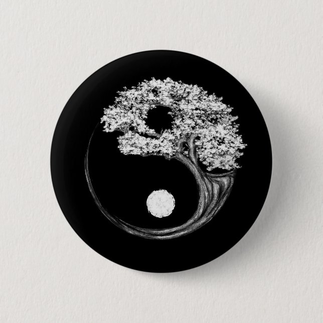 Yin Yang Tree Button (Front)