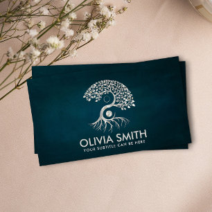 Yin Yang Tree - just pearl Business Card