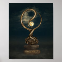 Yin Yang Tree Moonlight Zen