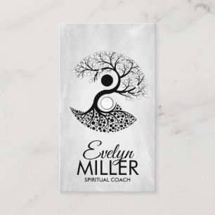 Yin Yang Tree of life Business Card