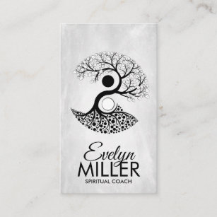 Yin Yang Tree of life Business Card