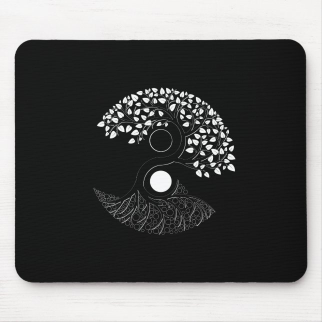 Yin Yang Tree of life Mouse Pad (Front)