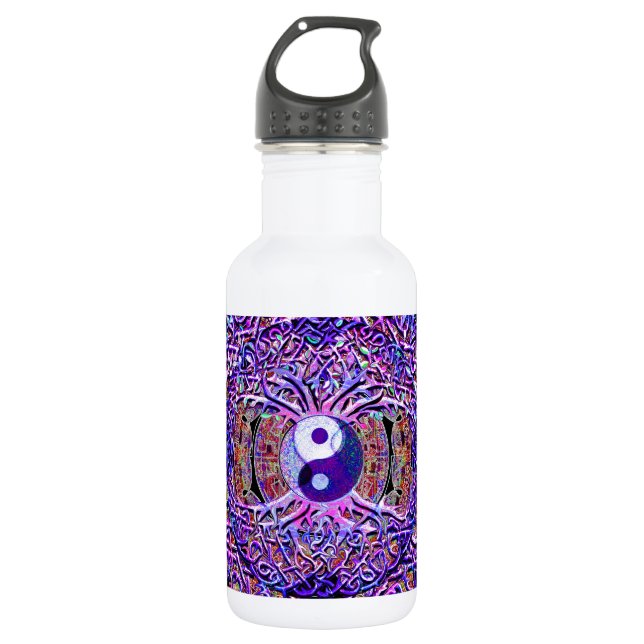 Yin Yang Tree of Life Water Bottle (Front)